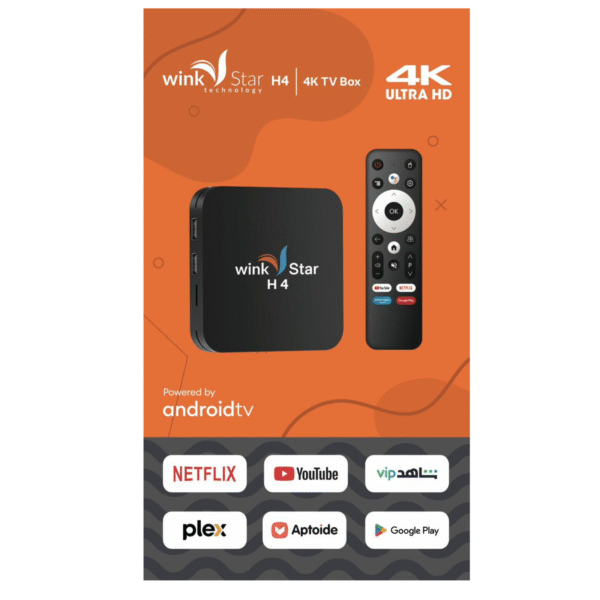 RECEPTEUR WINKSTAR H4 BOX TV ANDROID 1AN IPTV